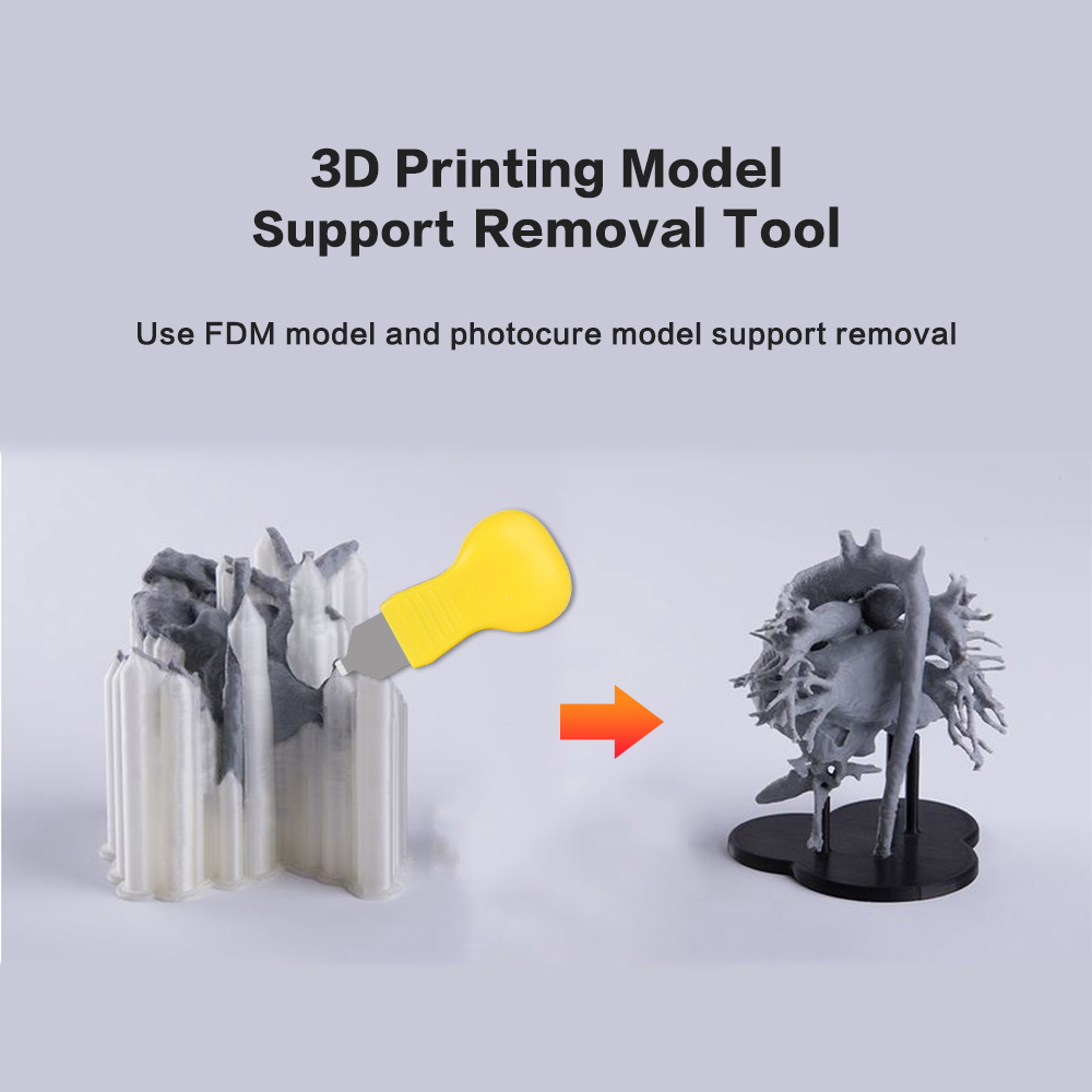 3D Printer Tool Kit for Removing Support PLA ABS UV Light Curing Model Material Support Removal Cutter 3D Printer Accessories