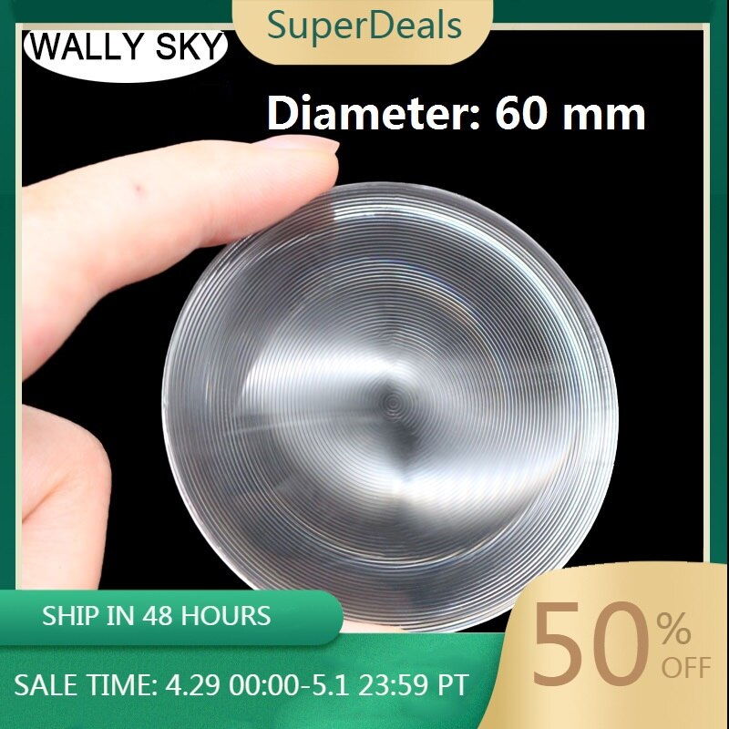 Diameter 60 mm pmma akryl optisk linse fresnel linse cirkulær fintrådet linse forstørrelsesglas brændvidde 28/50/70/80 mm