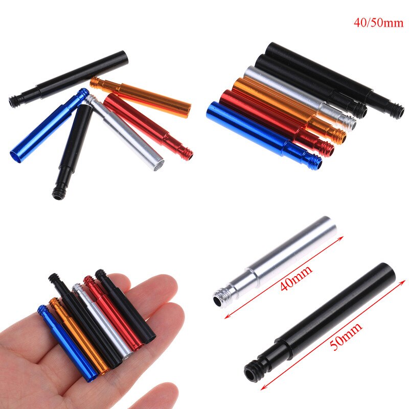 40/50Mm Aluminium Fiets Presta Ventiel Extender Bike Tire Wheel Franse Valve Extenders Caps Core adapter
