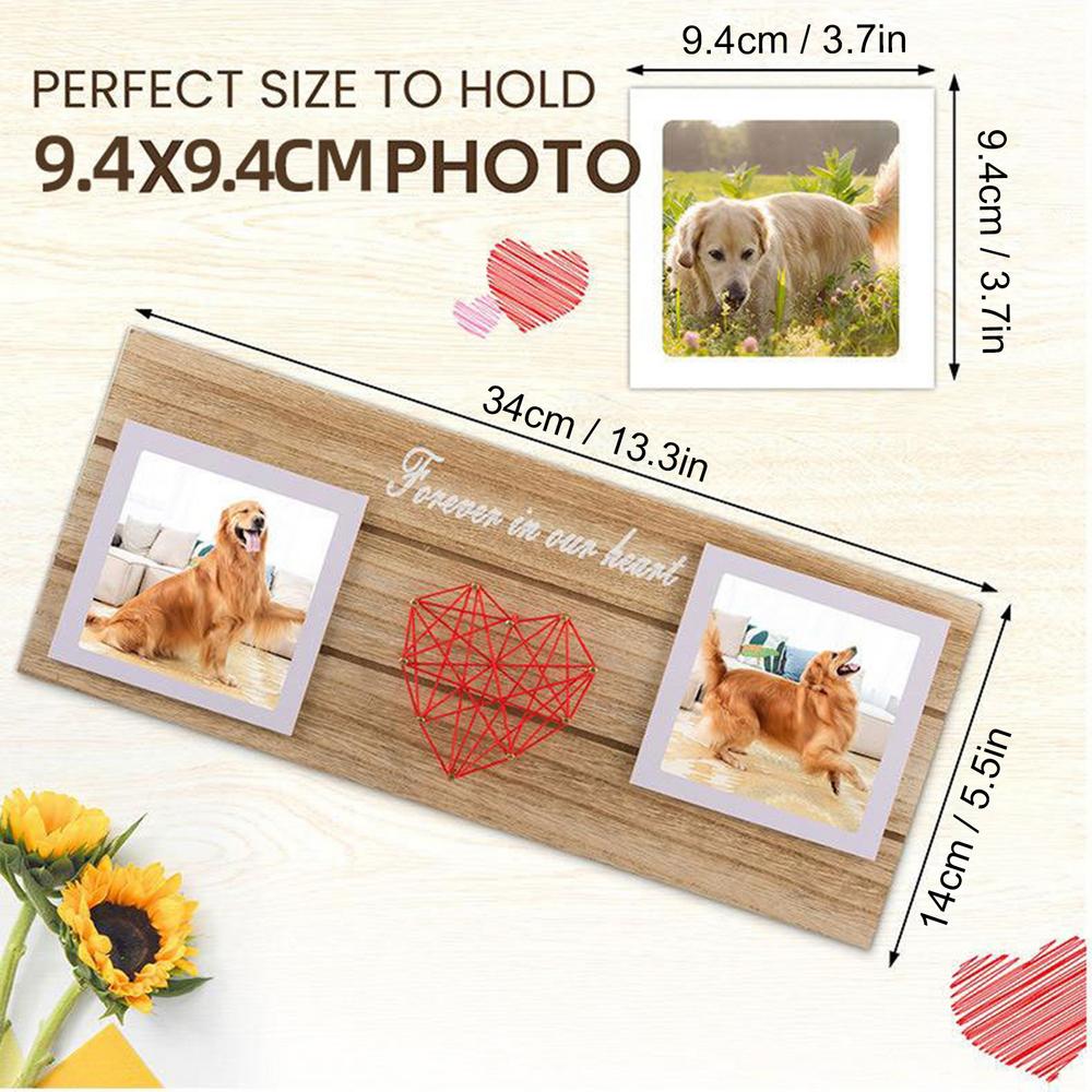 Love Photo Frame Wood Picture Frame With Winding Hearts Wood Picture Frame Romantic Wedding Party Decor For Household: Red
