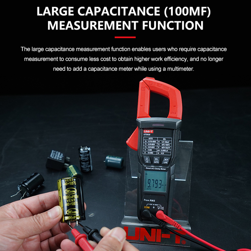 UNI-T intelligent Klemme Amperemeter UT202S UT202BT mit Bluetooth Verbindung 600A AC Amperometric Digital Multimeter Stromspannung Testr