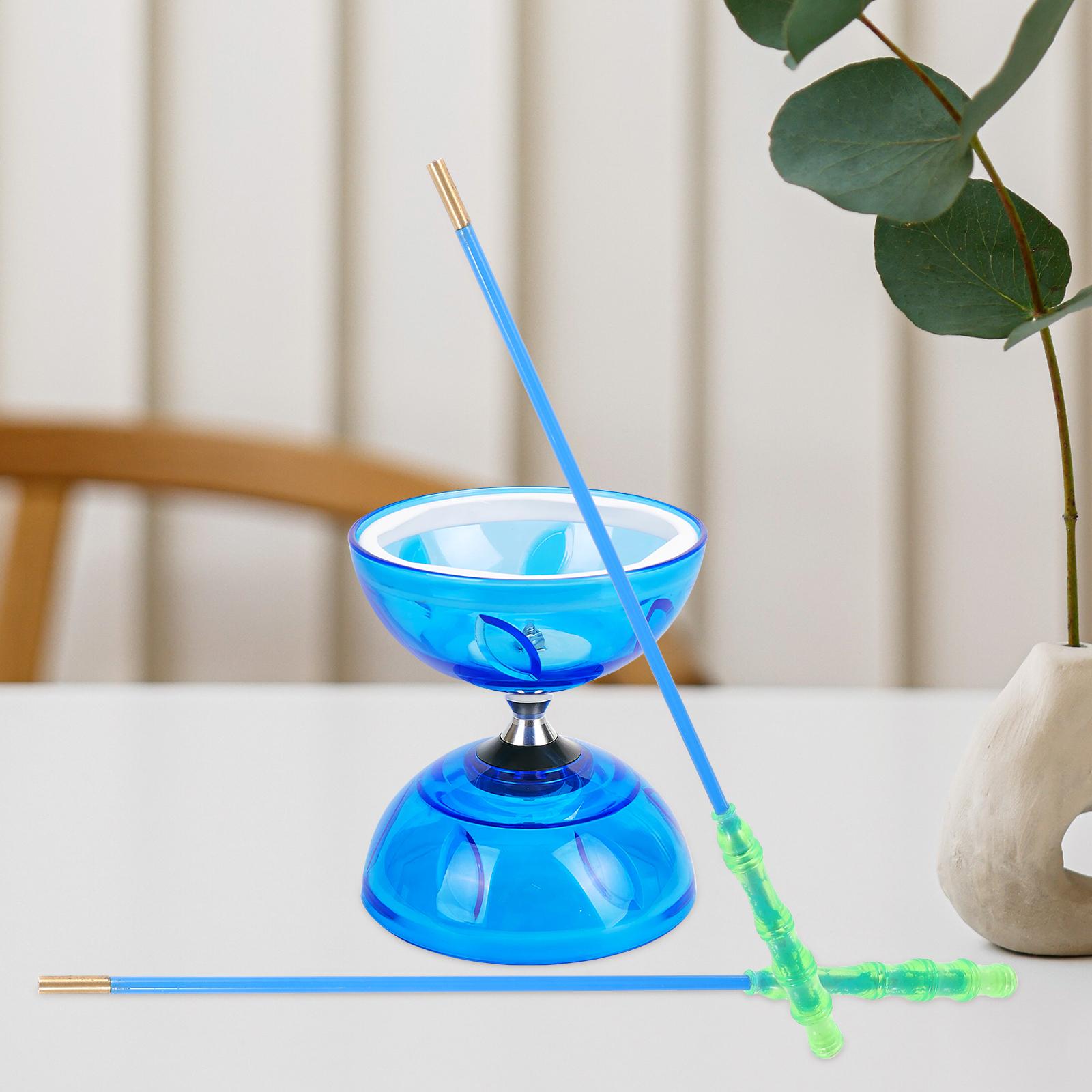 2pcs Diabolo Sticks 45cm Glass Rod Soft Handle Acrobatics Juggling Handstick Outdoor Fitness Traditional Chinese Yoyo