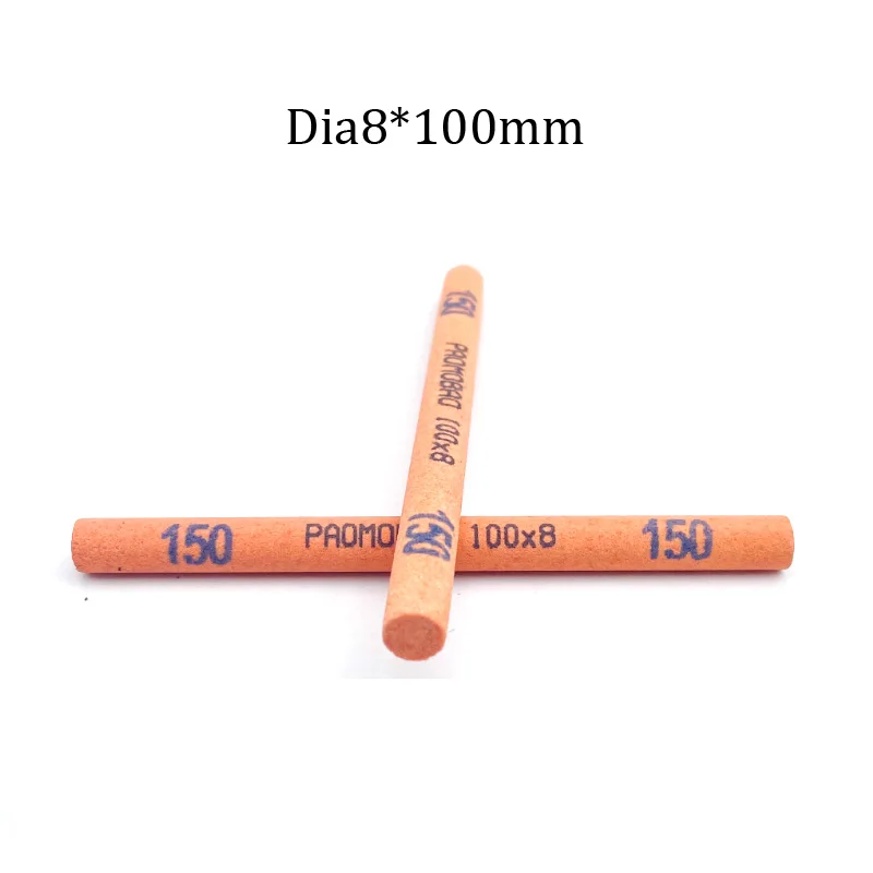 5pcs Round Polishing Oil Stone Fine Grinding Oilstone Strip Sharpening Knife Stone for Knives Kit Metal Alloy Steel Φ3~12mm: Red / 1500