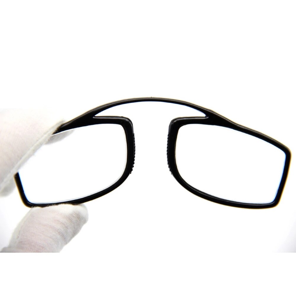 NONOR Mini lunettes de lecture collantes pince-nez sur lunettes presbytes loupe lunettes presbytes pour hommes femmes noir avec étui