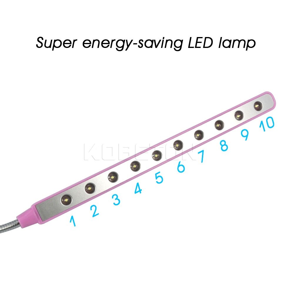 Kebidumei Flexible Ultra Bright Mini 10 LEDS Lamp USB Light PC Laptop Computer Convenient For Reading Gadget