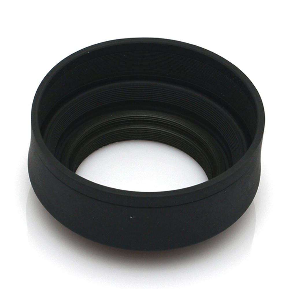 Pixco 49mm 3-Stage pliable 3in1 en caoutchouc lentille capuche costume pour Canon Nikon Pentax caméra