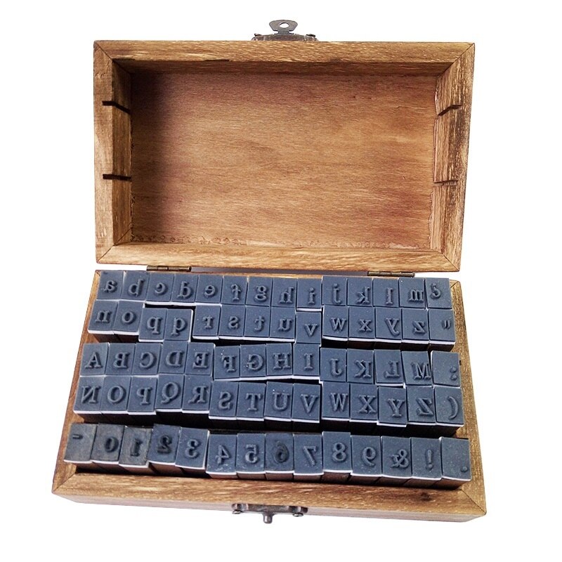 70pcs/set Number&amp;Letter Cursive Letters Multifunction Alphabet And Number Stamps DIY Scrapbooking