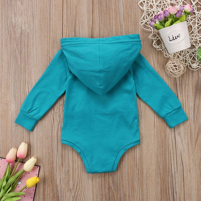 2017 marca nuovo bambino infantile Del bambino Delle Ragazze Dei Ragazzi Vestiti vestito con Cappuccio superiore A Manica Lunga Tuta Tuta Regali di Natale Vestiti Casuali