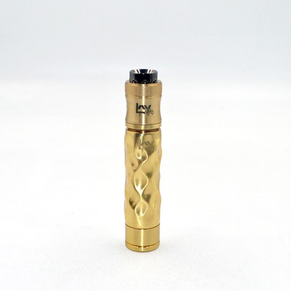 E Cigarette AV Mechanical Mod Avidlyfe Mod Kit Avid Lyfe Twist Mech Mod 18650 Battery with 510 Thread Drip Atomizer Vaporizer: Gold