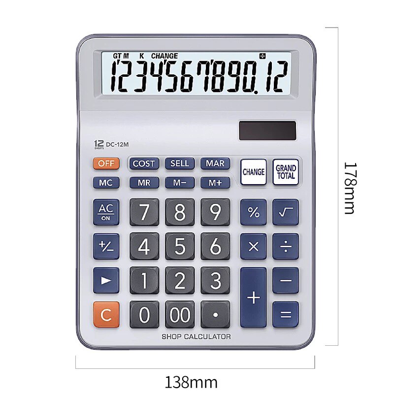 MC-12M/DC-12M Calculator Finder Retailer Super Convenience Store Business Office Computer: DC-12M