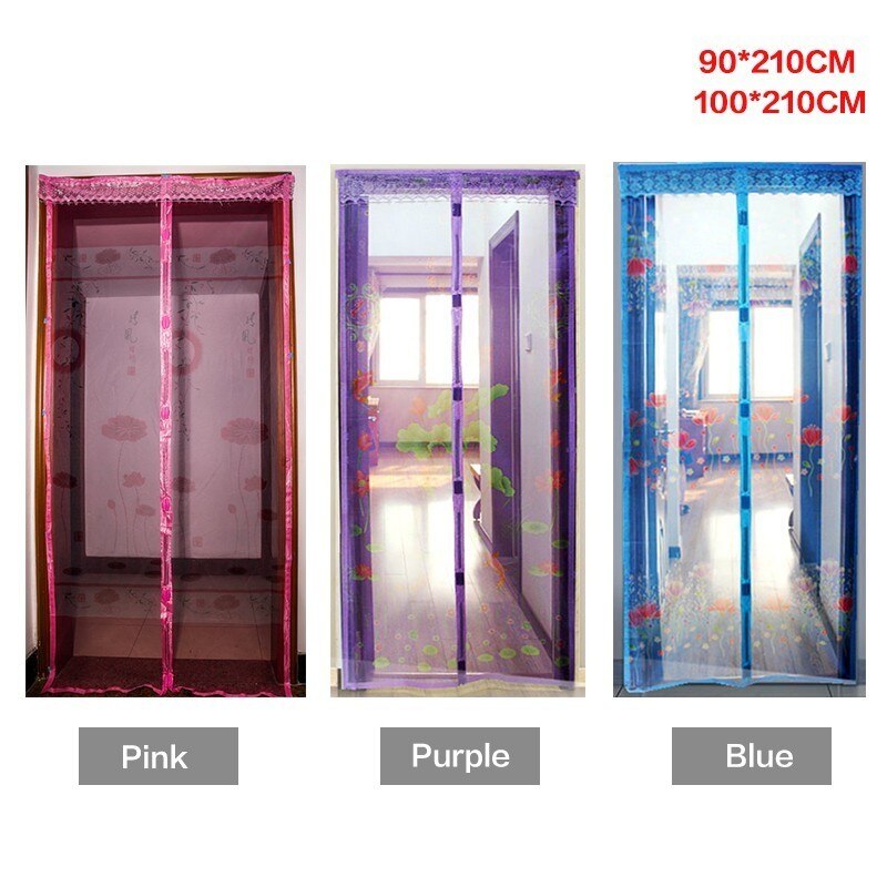 Magneettiraita kesä hyttysverhot salaus hyttysverkko kuviolla oven magneeteissa