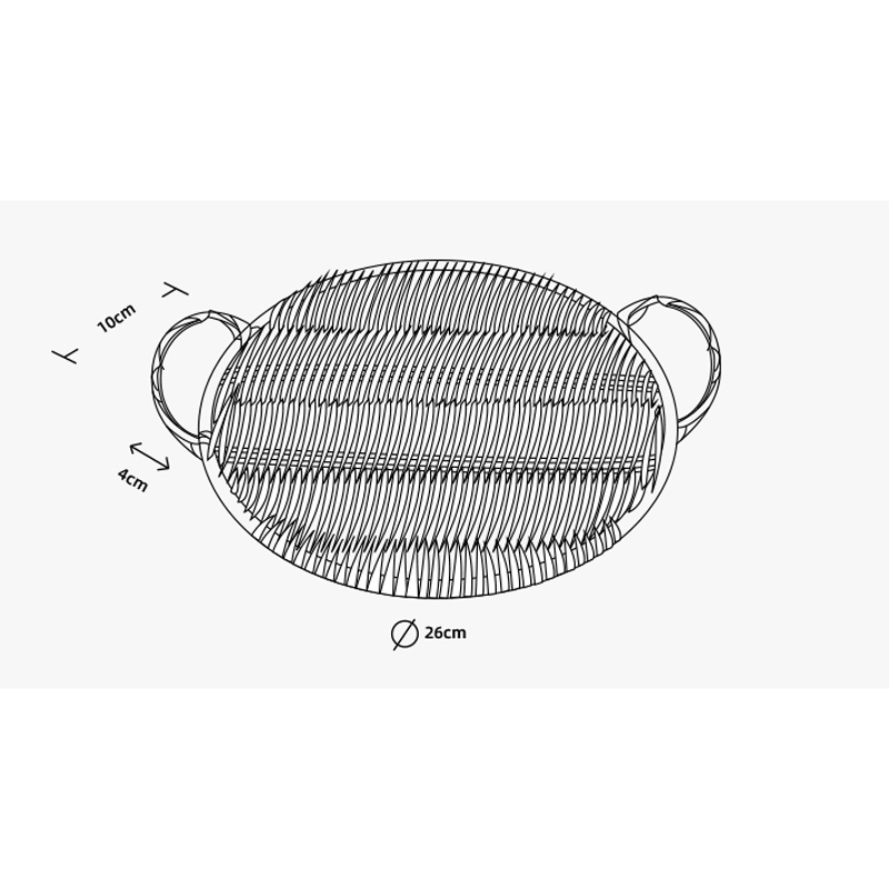 Plato de ratán hecho a mano, platos redondos de soporte para comida, plato para Sushi, fruta, tostada torta, servicio de postre, platos, comedor, decoración del hogar