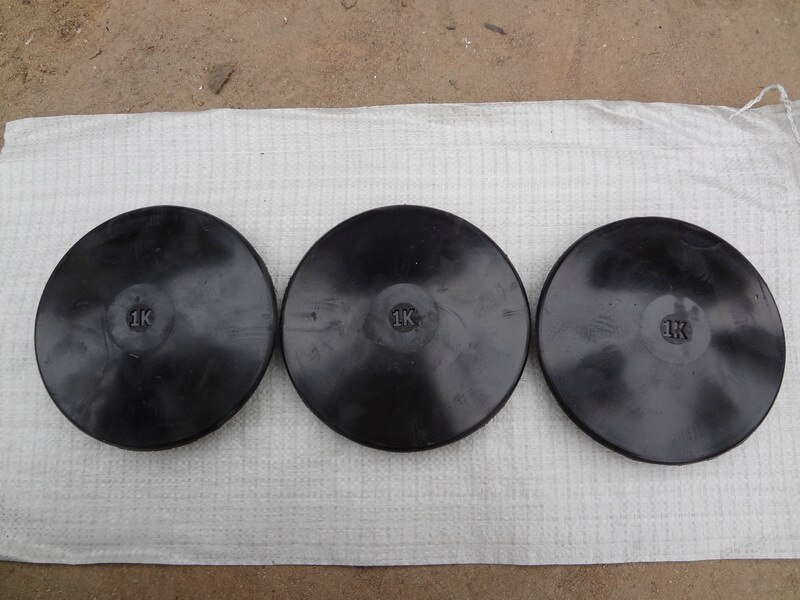 1.0Kg Rubber Discus Fitness Discuswerpen Atletiek Sport Discus