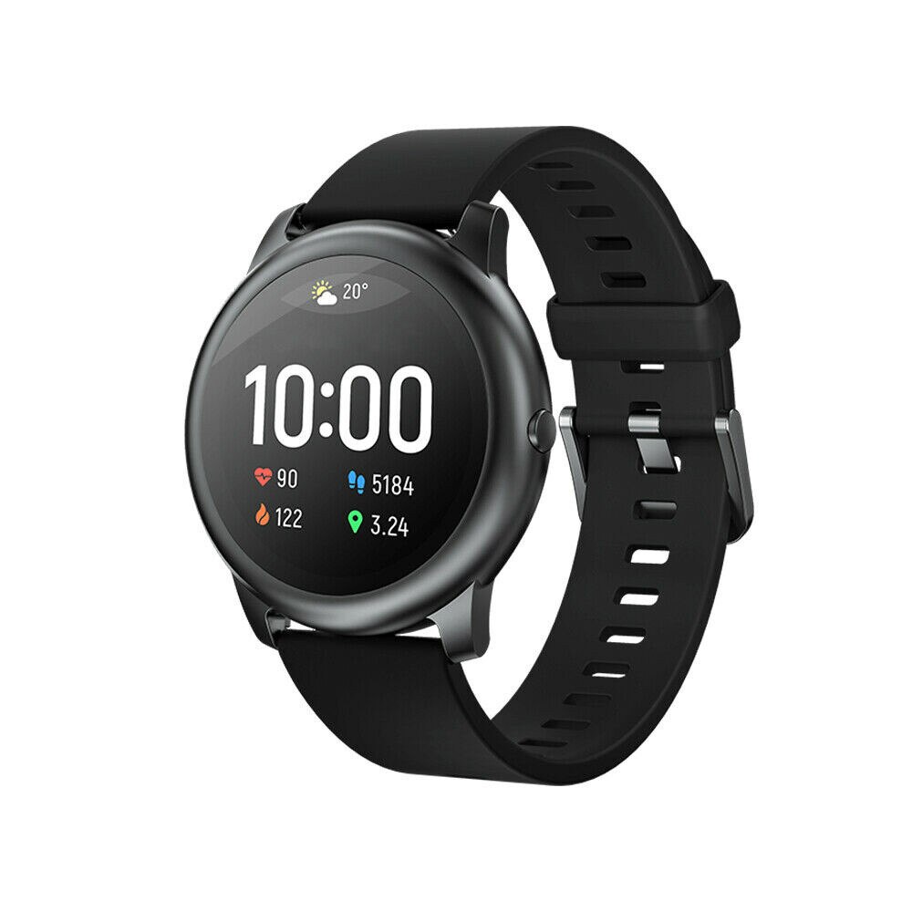 Haylou-solar Ls05 Smart Watch Bluetooth 5.0 12 Sports Modes Sleep Management App Ip68 Waterproof Rate Rate Heart Monitoring: Default Title