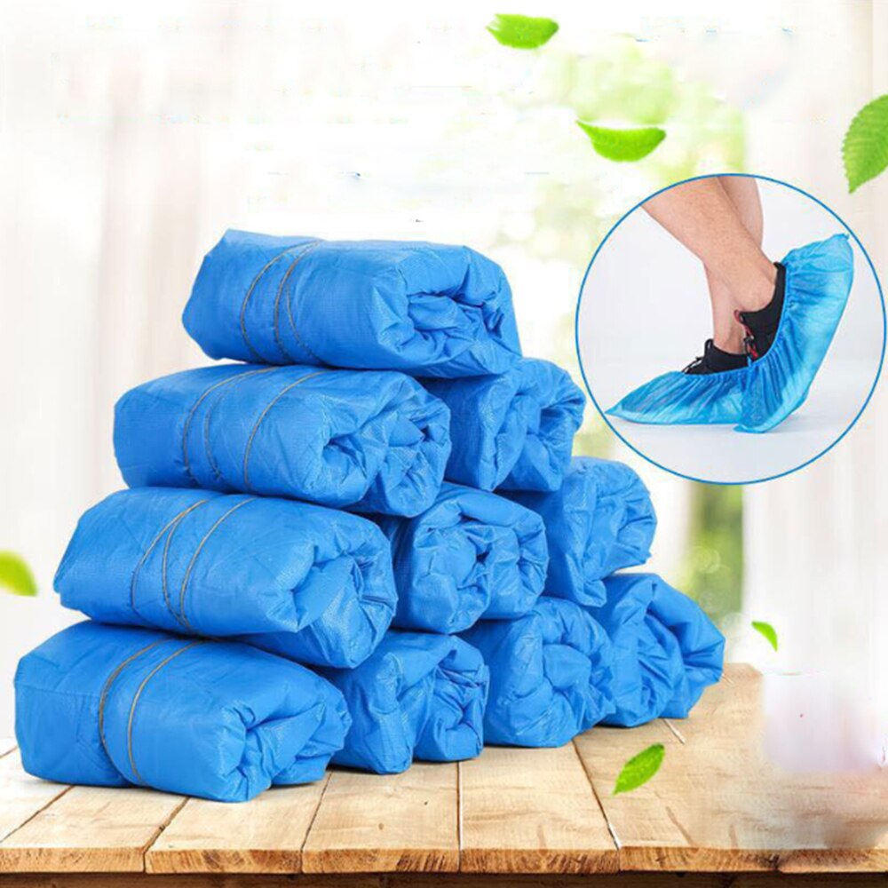 100 Stuks Wegwerp Overschoen Waterdichte Stofdicht Antislip Schoen Cover Kind Student Volwassen Non-woven Schoen Cover voet Cover