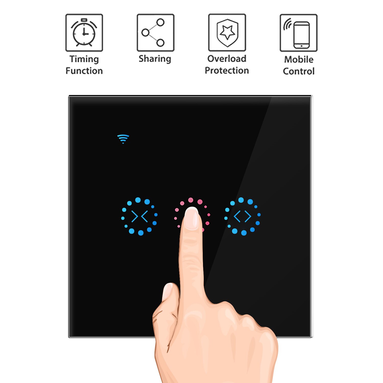 ALLEVOI Interrupteur Volet Roulant Connecté, Interrupteur Tactile de ALLEVOI Interrupteur Volet Roulant Connecté, Interrupteur Tactile de