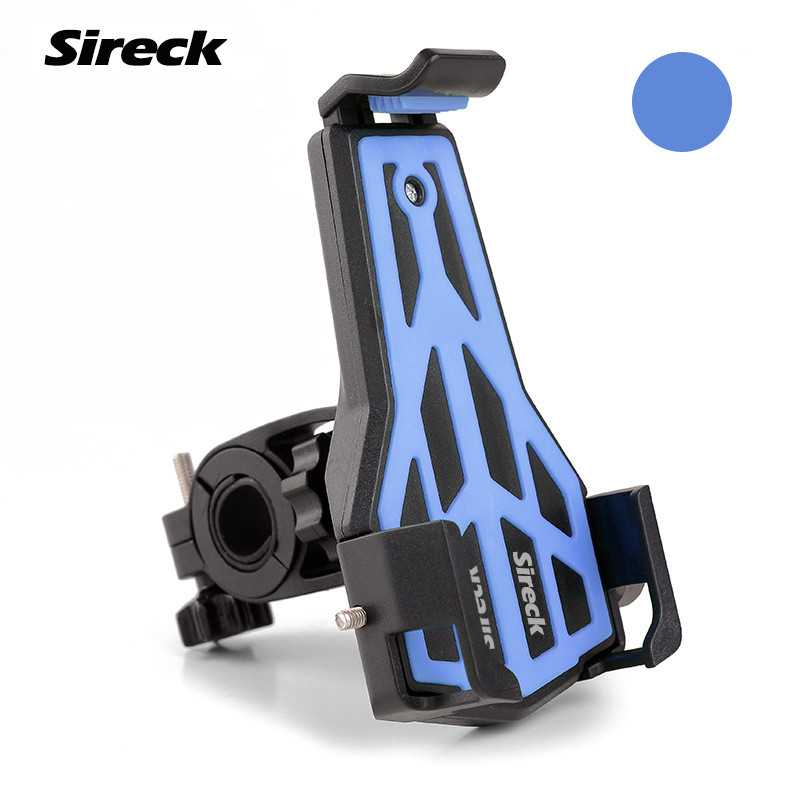 Sireck 6.0 tommer berøringsskærm vandtæt vejcykel telefonholder monteret cykel forrør styr smart mobiltelefon holder: S668 blå