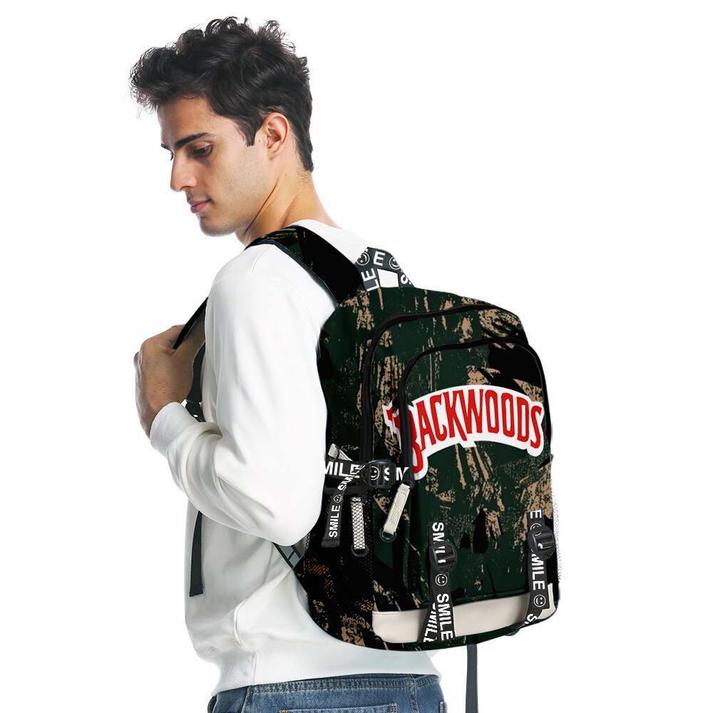 Backwoods 3d Printed Backpack School Student Casual Book Backpack Laptop Bag