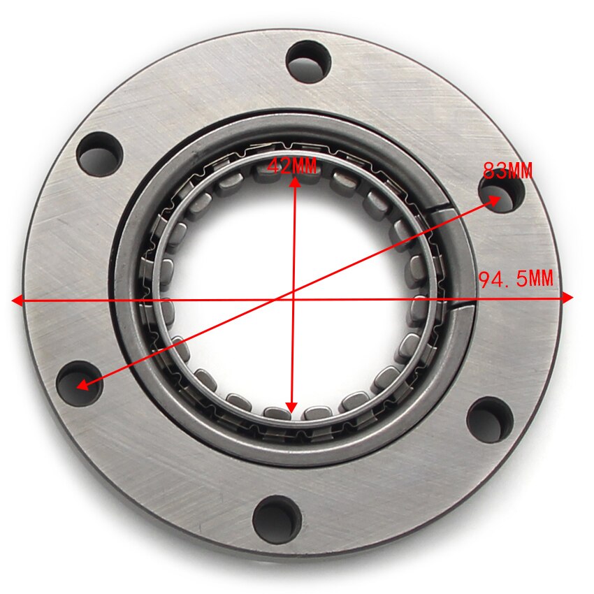 Motorsykkelstarter enveis clutchlager for arctic cat atv 250/300 300 4 x 4 250 2 x 4 1998 1999 2000 2001 2002-2005 3402-273