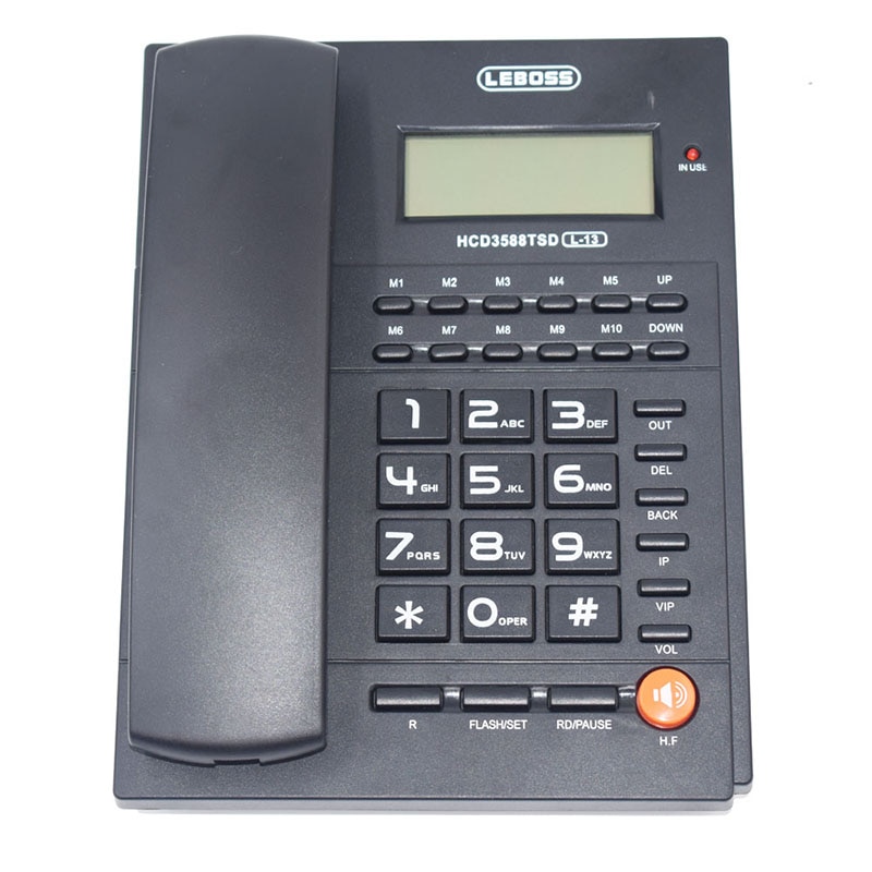 Call ID Telefoon Handsfree Batterij-gratis Dual Interface Vaste Vaste Telefoon Voor Thuis Kantoor Bussiness Telefoon Fixe