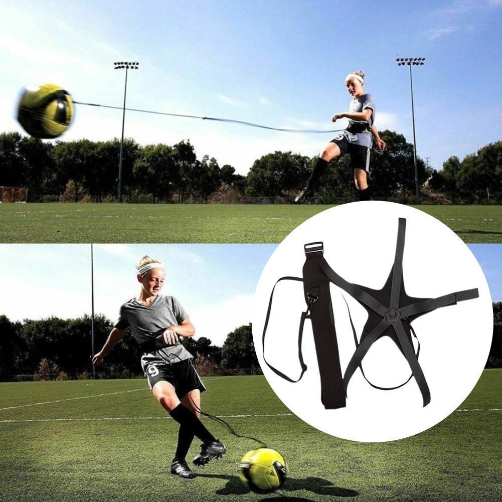 2M Soccer Training Sports Assistance Adjustable Football Training Soccer Trainer Ball Practice Belt Kick Equipment H0G7