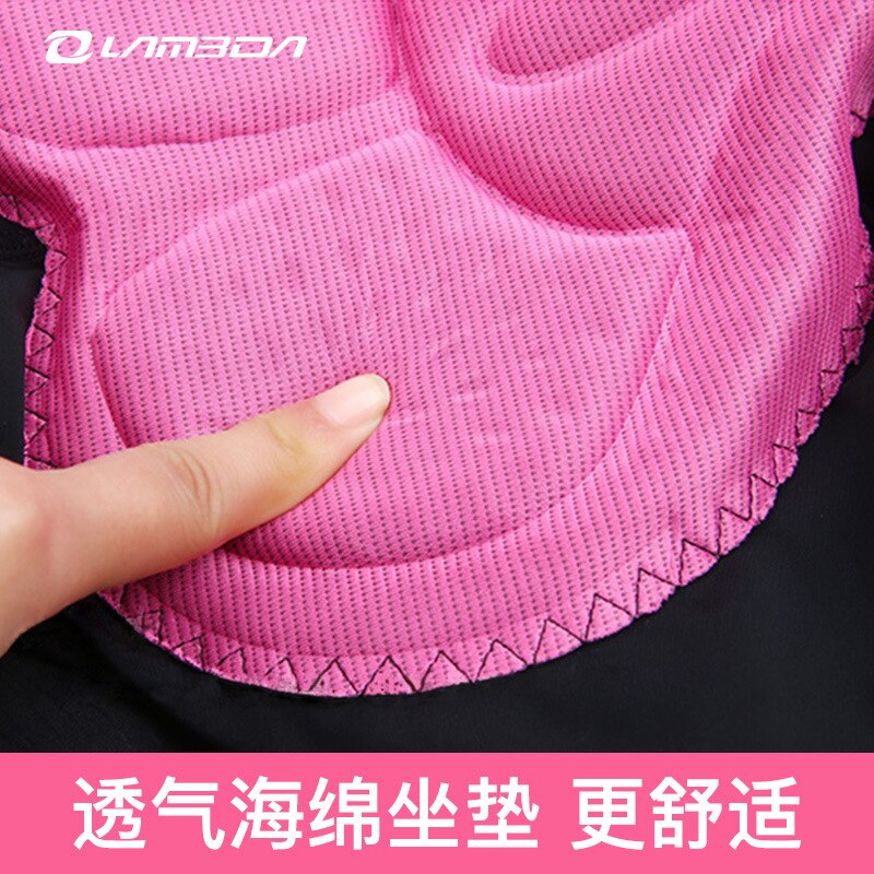 Lambda Summer Cycling Trousers Slim Cropped Pants Black Bicycle Cycling Pants Dynamic Cycling Pants Women's