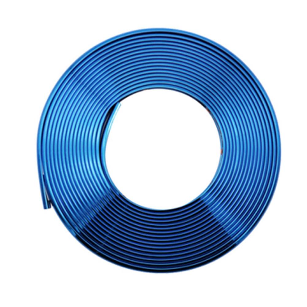8 M Car Wheel Protection Wheel Sticker Decorative Strip Tire Protection Care Cover Boat Car Shape Modification: Blue