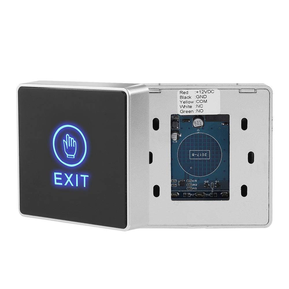 DC12V NC NO Gate Door lock ir sensor Exit Release Button Switch Panel LED Light for Door Access Control System