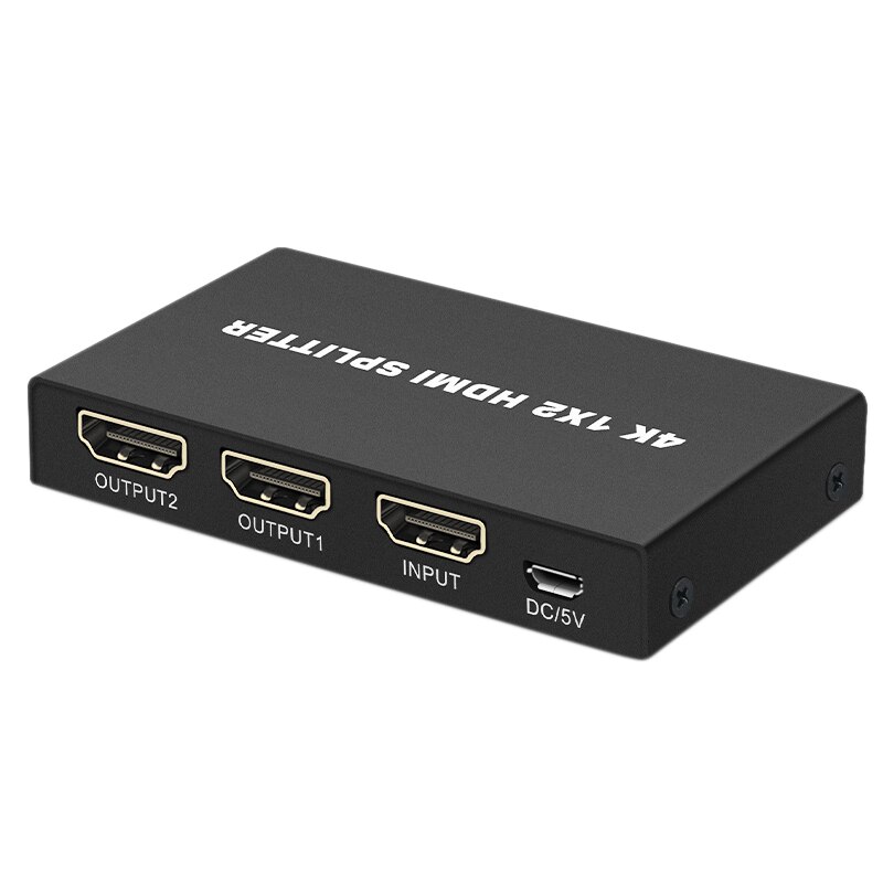 Hdmi Splitter Een Van Twee 4K Audio Splitter 30 Hdmi Een In Twee Analoge Audio-uitgangen: Default Title