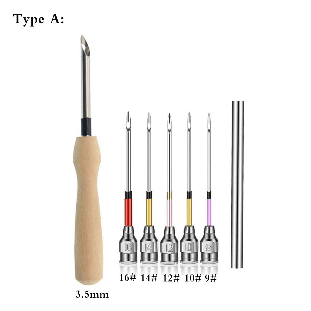 Punch Needle Embroidery Kits Wooden Yarn Punch Needles Crochet Knitting Embroidery Pen DIY Craft Stitching Applique Sewing Tools: 1