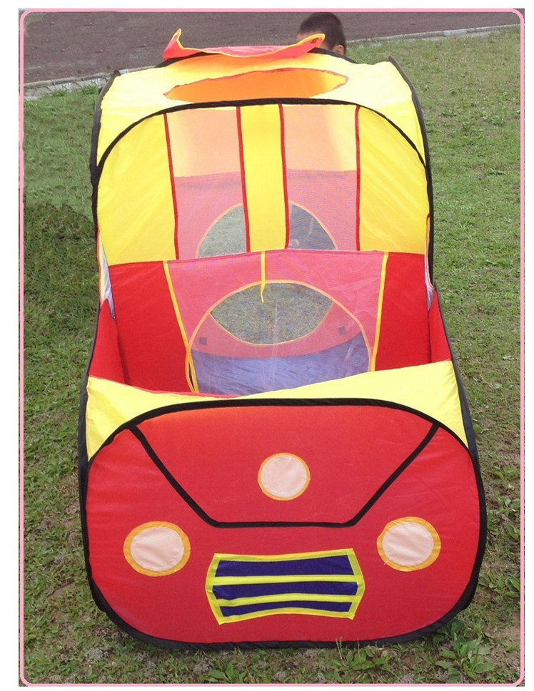 Tienda de juegos para niños de estilo de coche, casa de juegos plegable impermeable para niños, para bebés, carpas de juguete de interior al aire libre, túnel de juego