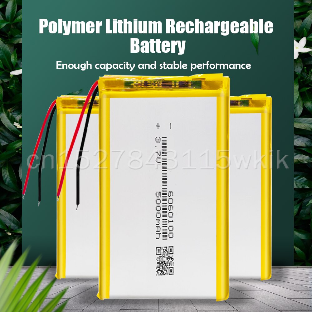 6060100 3.7V 5000mAh batteria ricaricabile ai polimeri di litio batteria agli ioni di litio per GPS PSP DVD pad potenza Banca tavoletta PC prodotto digitale