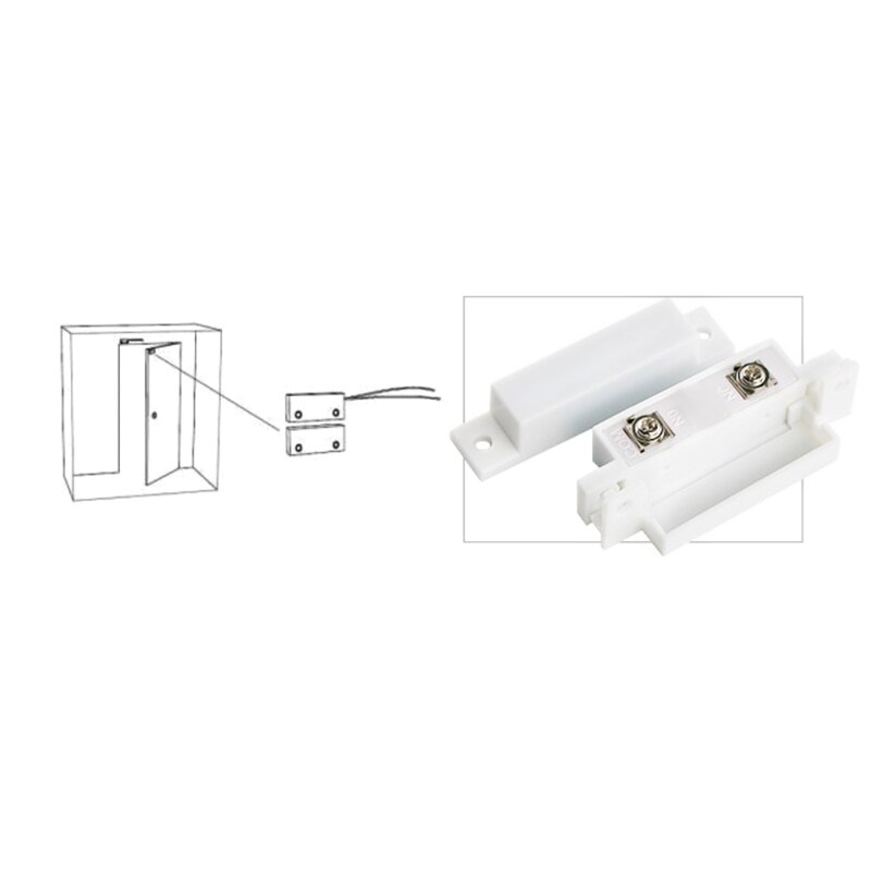 5PCS Wired Door Window Open Detector Door Sensor For Home Burglar For GSM Alarm D08A