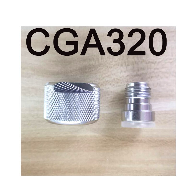 ZRDR Aquarium CO2 Regulator Nut Connector, W21.8 G5/8 CGA320 M22 Nut Connector, Fish Tank CO2 Fitting Sealing Ring