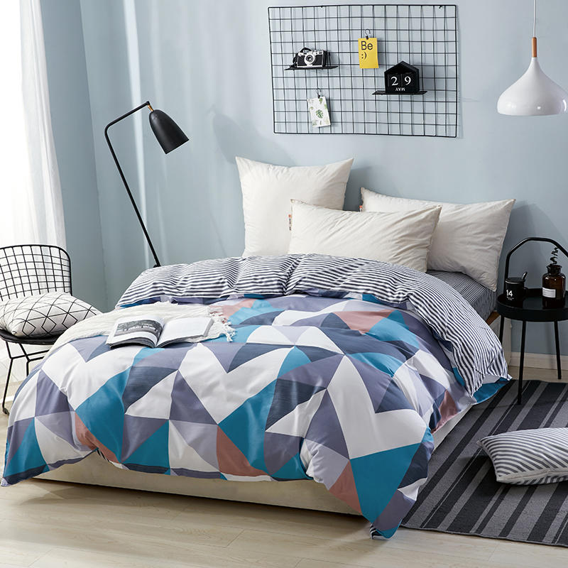 Klassische Punkt Desgin Rosa Gedruckt Einfache Bettbezug Decke Umfasst Bettwäsche setzt Einzigen Königin Doppel Größe Bett Bettwäsche Heimat Textil-