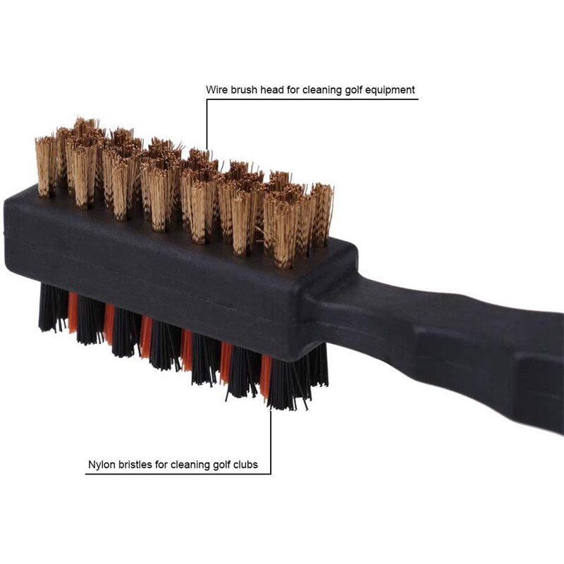 5Pcs Golf Club Brush Groove Cleaner Dual Sided Cleaning Tools Lightweight Brushes for Golf Iron Balls Shoes