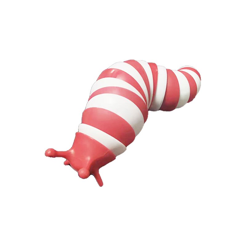 Fidget slug lelu nivelletty joustava peristaltiikka 3d painettu kaikenikäisille stressin lievitys ahdistusta lievittävä aistilelut lapsille aikuisille: 4