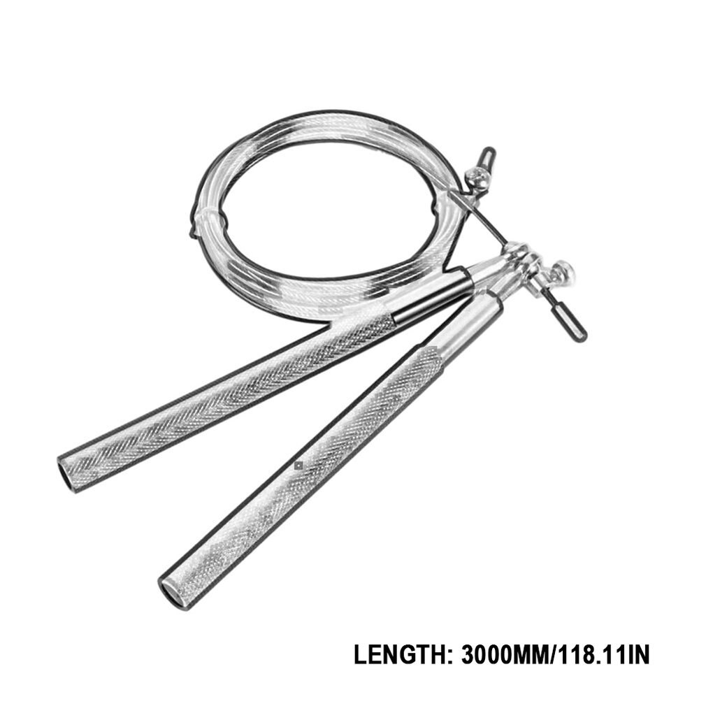 3 Meters Bearing Skipping Rope Fitness Training Jumping Rope Double Shaking Game Metal Aluminum Handle shipp