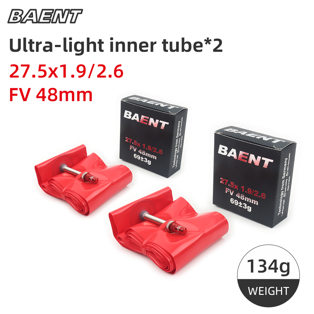 Baent TPU chambre à air de vélo ultralégère 29 pouces pneu de VTT 27.5 26 pouces 48mm valve française 1.26-1.75 1.9-2.7 pièces de vélo: vert militaire