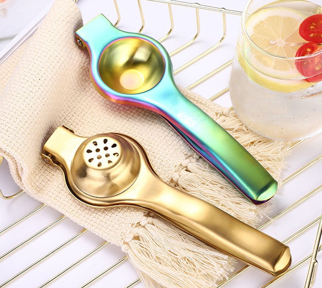 Stainless Steel Press Lemon Lime Orange Juicer Citrus Lemon Juicer Kitchen Bar Food Processor Gadget Handmade Tool #BL4