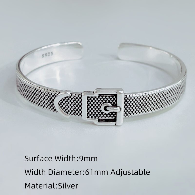 Foxanry-Bracelet Vintage en argent Sterling 925, manchette, Simple, à la , pour femmes, Couples, bijoux, , accessoires de fête