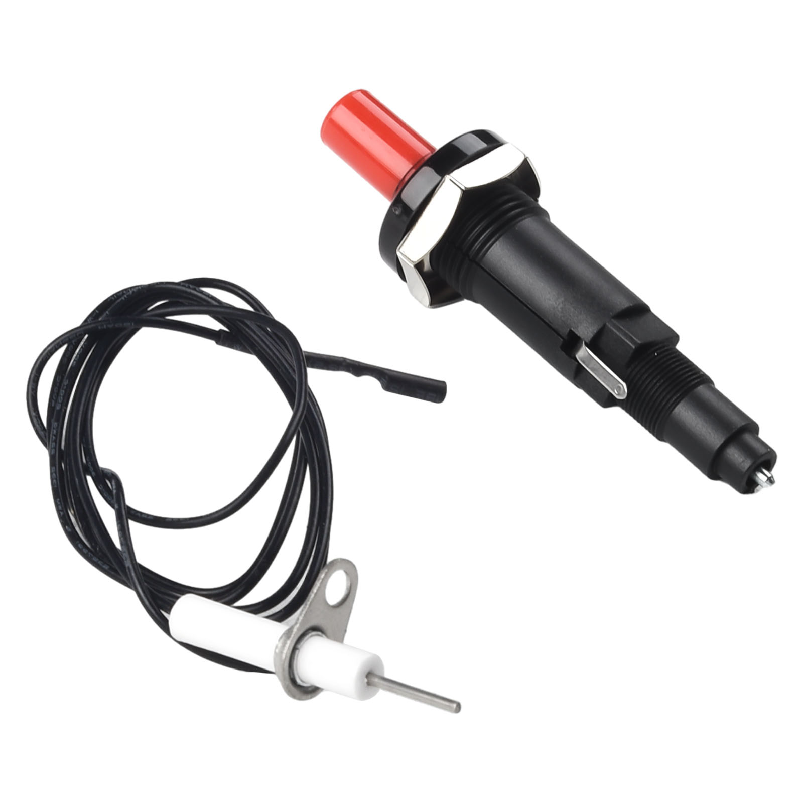 Piezo-Zündung mit Kabel, Druckknopf-Zünder für Gasgrill, Ofen, Grill, Küche, Feuerzeuge, Kamin, Herd, Zubehör