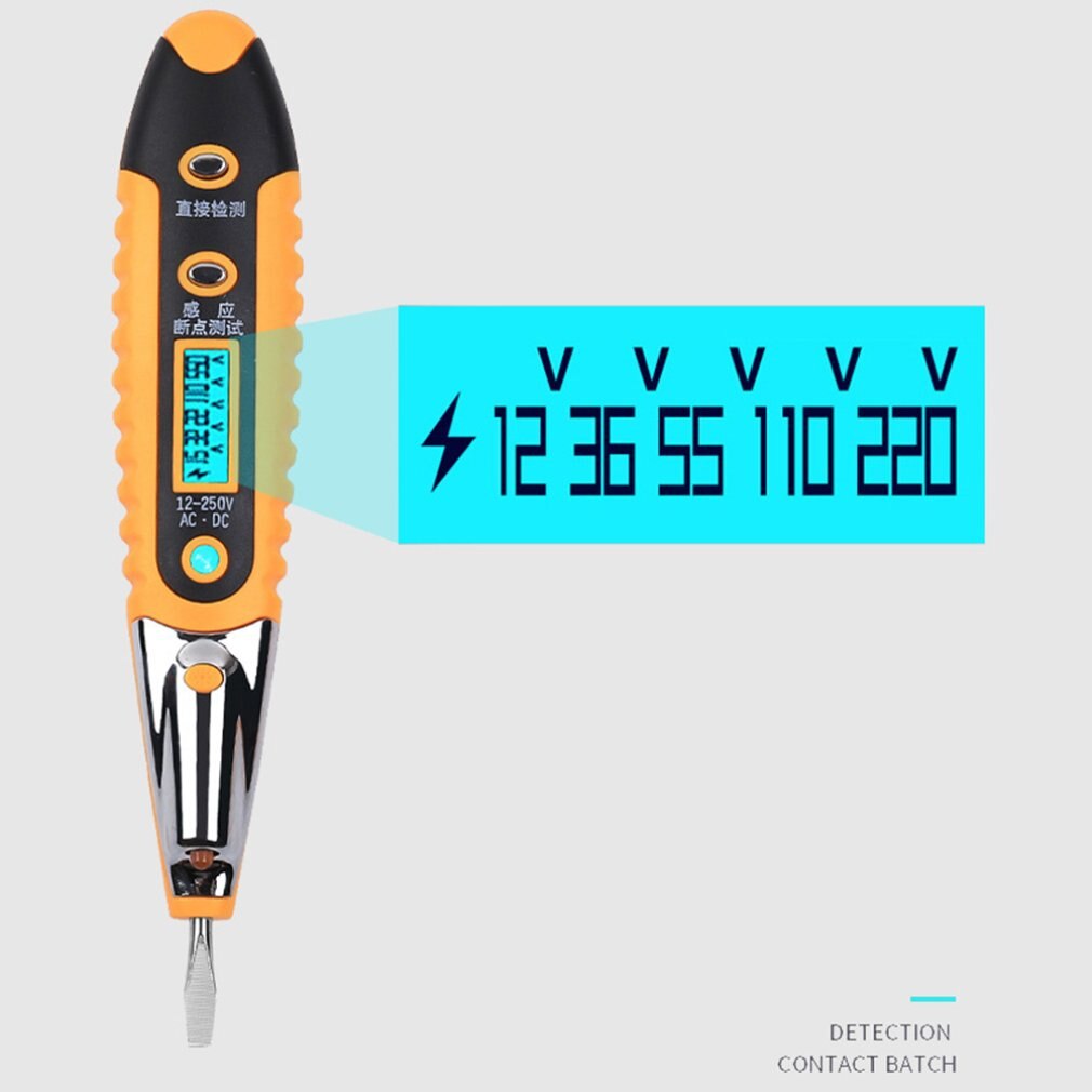 Electric Pen Multifunctional Digital Display High-Precision Electrometer For Electrician Induction Line Detection