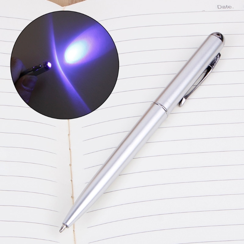 Magic Led Uv Licht Balpen Met Onzichtbare Inkt Secret Spy Pen