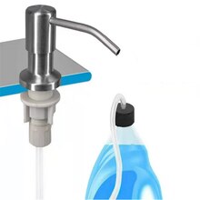 Bathroom Liquid Soap Dispenser Set Detergent Dispensers Kitchen Sink Soap Ddispenser Press Dispenser Head with Silicone Tube