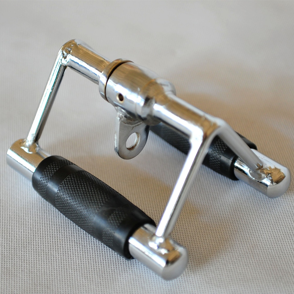 2.5kg Double Row V Handle Cable Attachment Multi Rotation Gym Pull Down Rope Accessories Bodybuilding Biceps Triceps Grip Bar F1