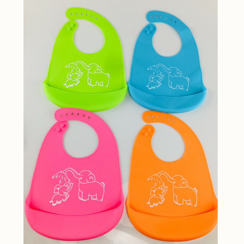 Baby Spullen Waterdichte Siliconen Bib Voeden Pasgeboren Cartoon Schorten Verstelbare Baby Slabbetjes Burp Doeken Bandana Slabbetjes Slabbers