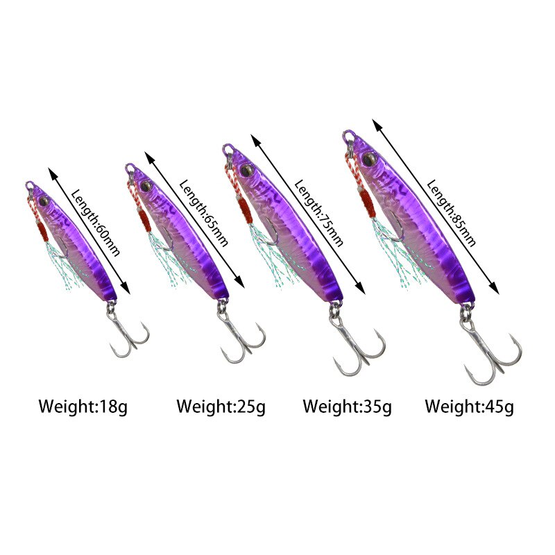Fishing Tackle Sequin Fishing Lure Bait Tog-heavy Slow-shaking Blade Iron Plate Sea Fish Mackerel Tackle Bait For Fishing