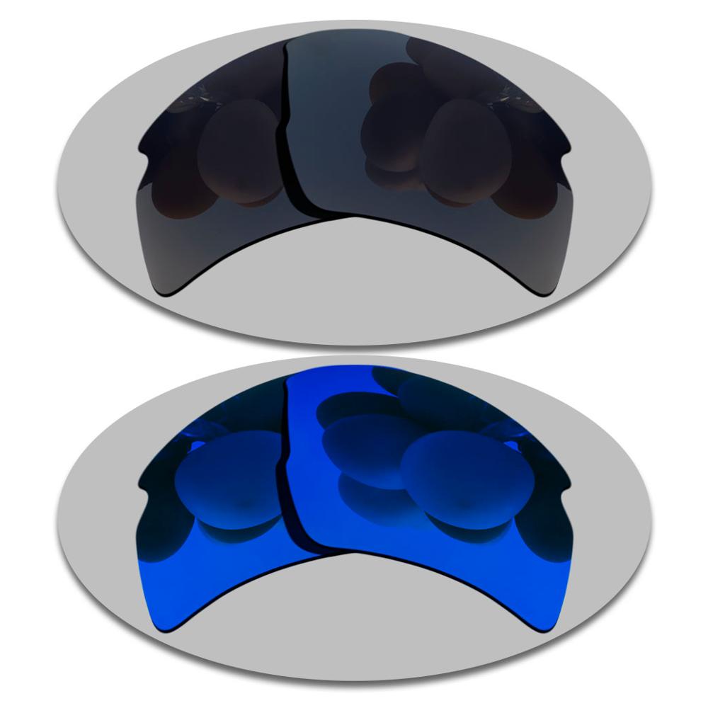Polarisierte Sonnenbrille Ersatz Linsen für-Flak 2,0 XL OO9188 Rahmen-Mehrere Optionen: Grey Black-Deep Blue