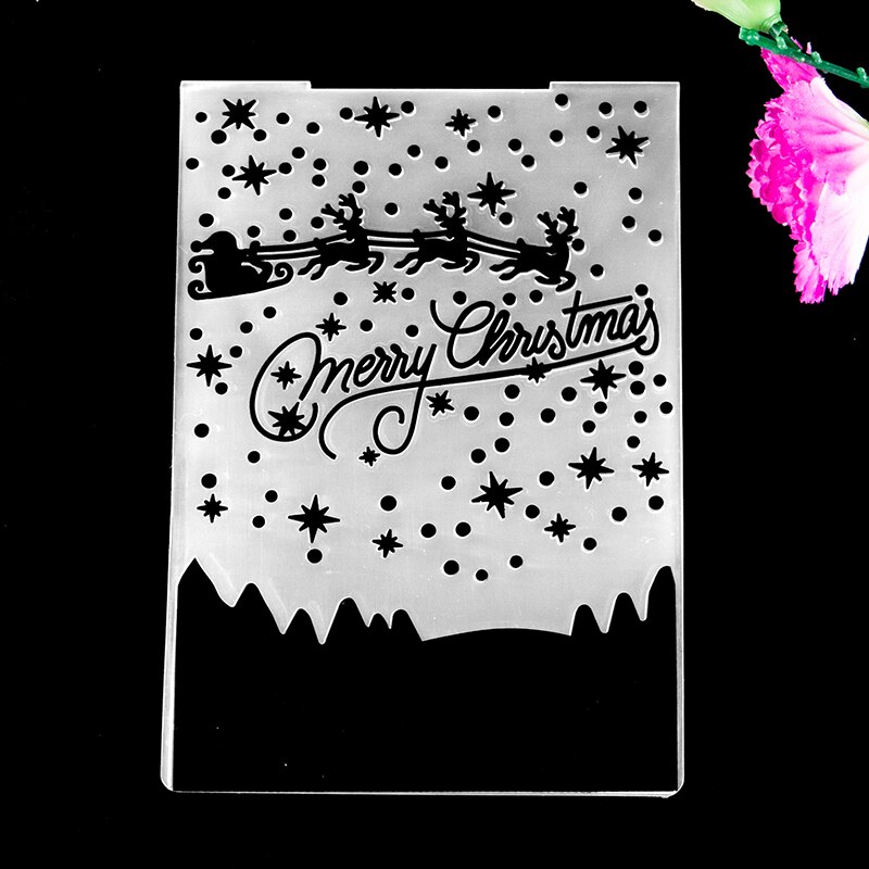 DABOXIBO Snowman In The Snow Plastic Embossing Folders For Card Making / DIY Scrapbooking / Album / Cutting Dies Decoration